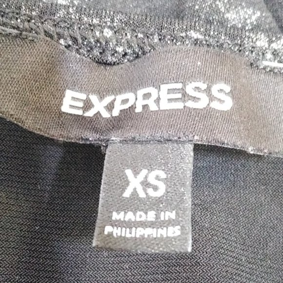 -EXPRESS Black/Gray Women Sleeveless Dress Size XS - Picture 5 of 6
